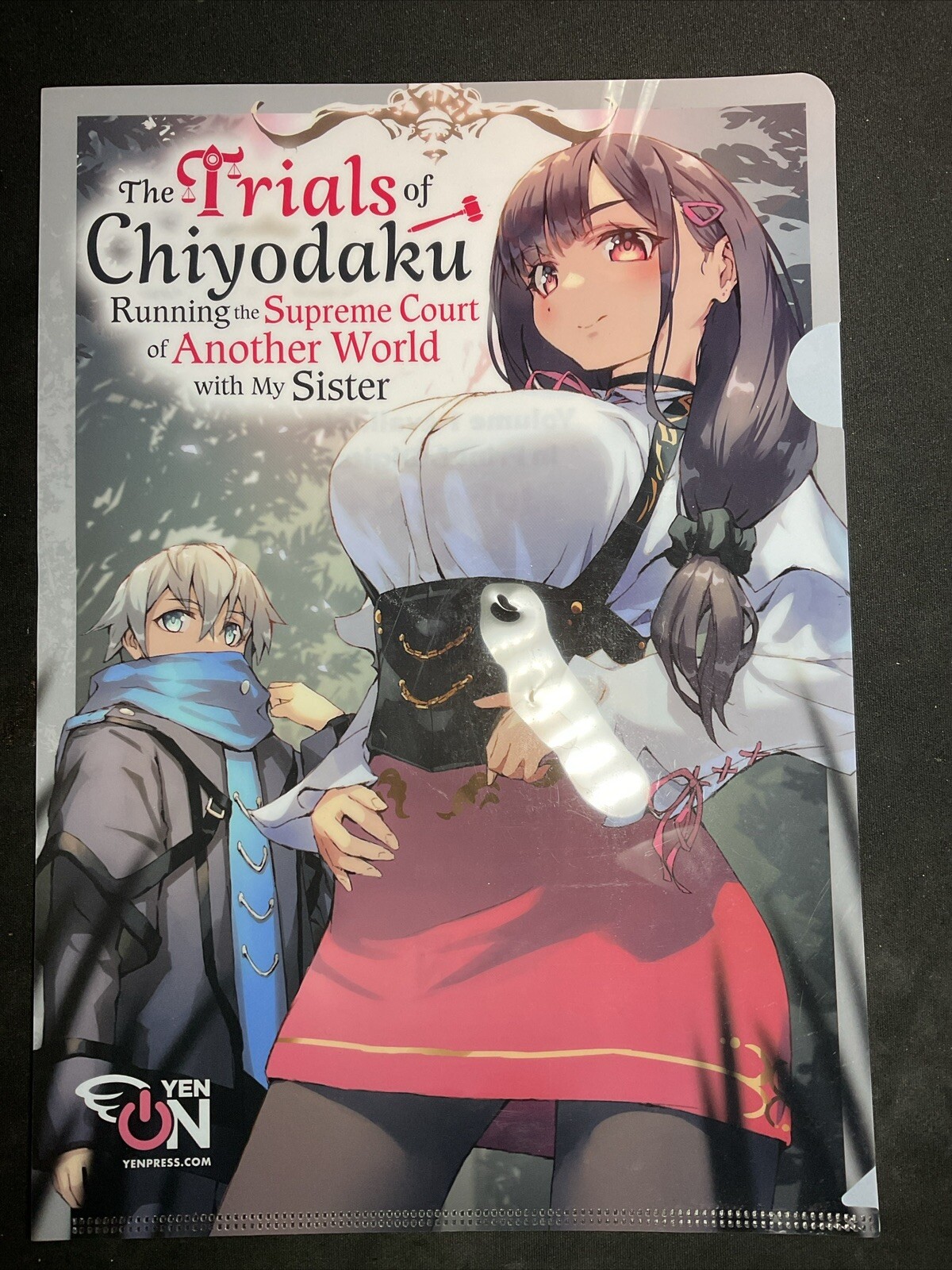 The Trials Of Chiyodaku Japan Anime Promotional Folder Yenpress Kadokawa Poster