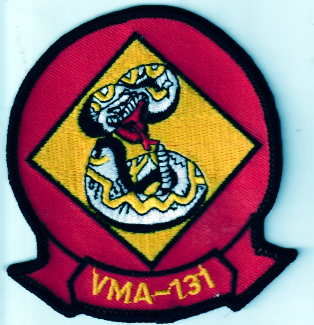 USN US NAVY USMC VMA-131 'Diamondbacks'  Marine Attack Squadron 131 patch