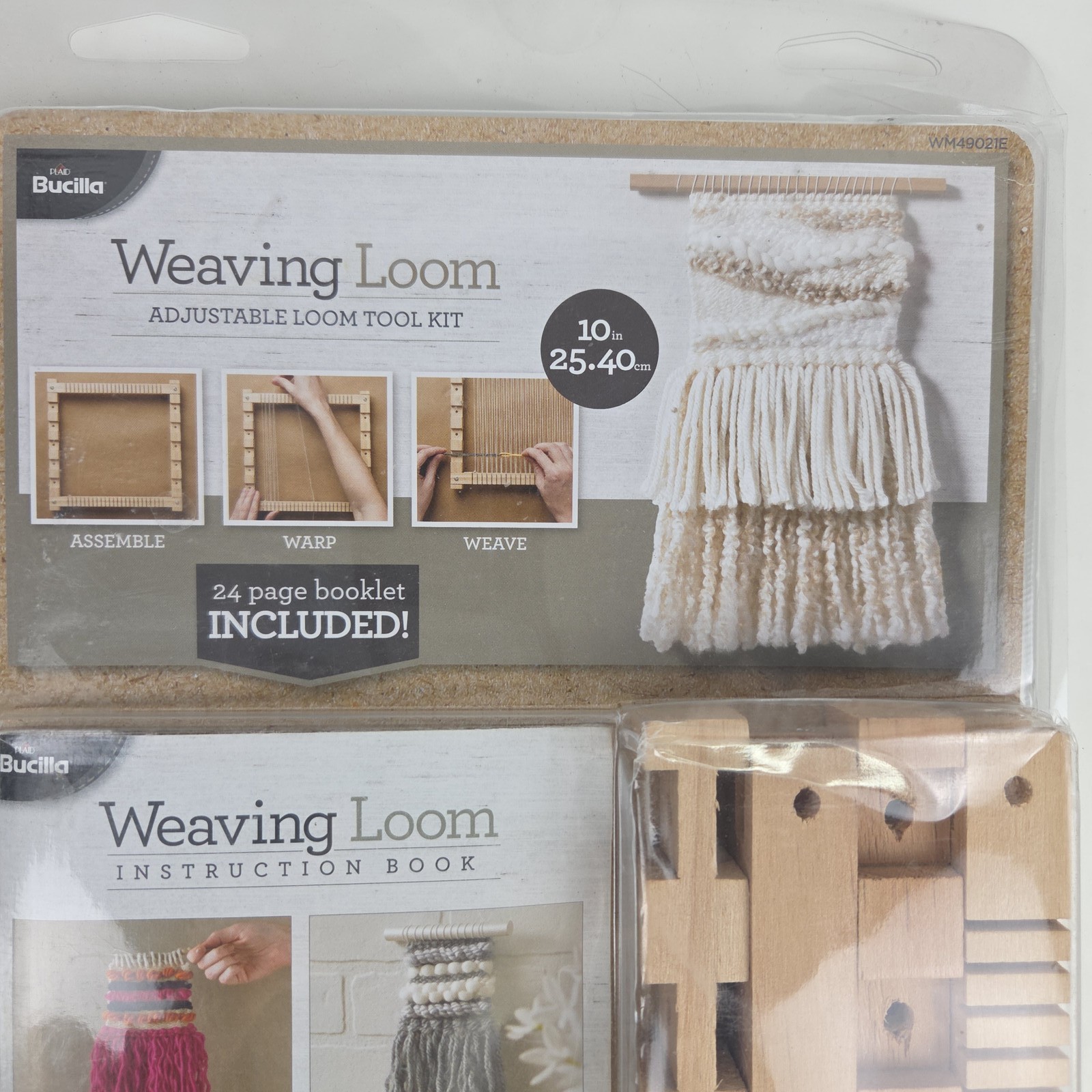 Bucilla Weaving Loom Adjustable Frame Loom Tool Kit with Instruction Book