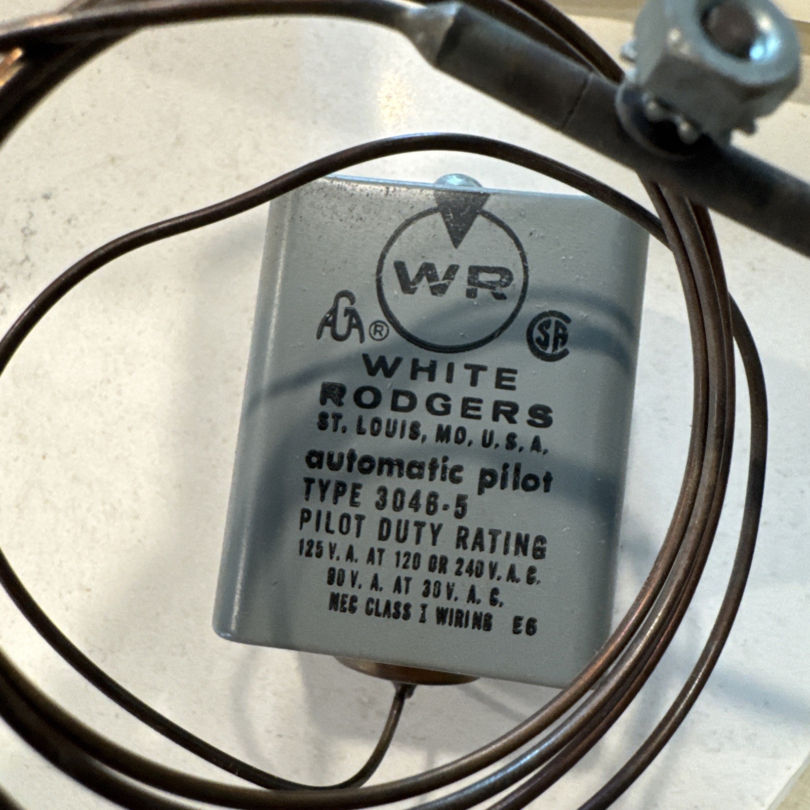 New White-Rodgers 3046-5 Automatic Pilot Flame Sensor 42” Capillary