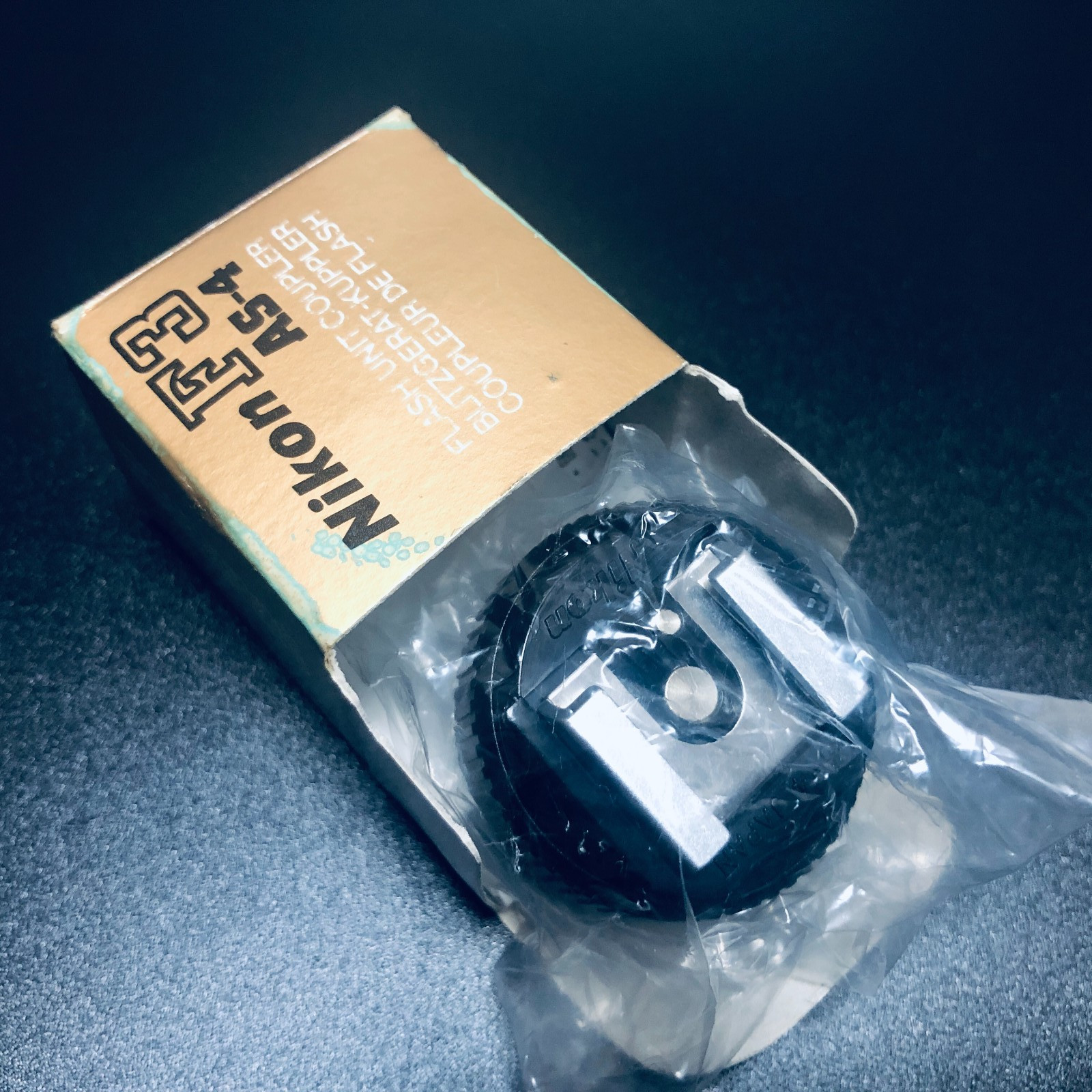 🍙Top Mint w/Box🍙 Genuine Nikon AS-4 Flash Hot Shoe Coupler for F3 Japan