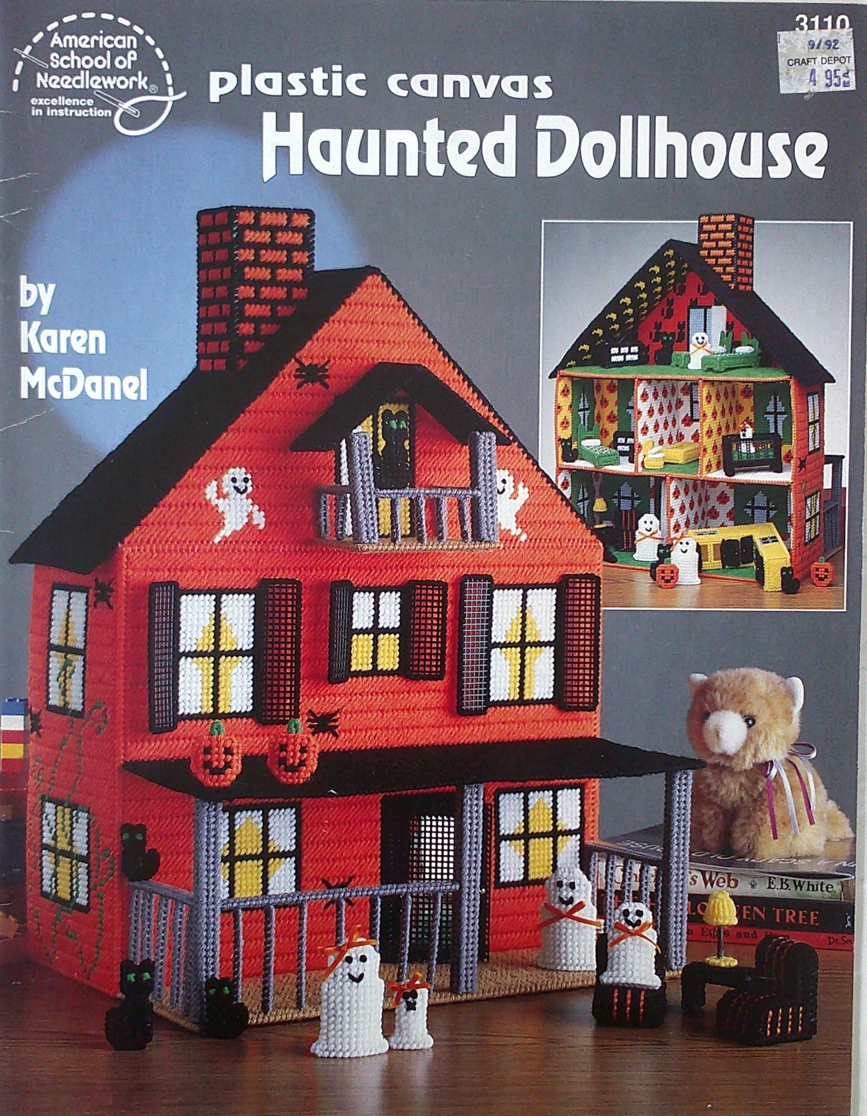 American School of Needlework Plastic Canvas Haunted Dollhouse Pattern