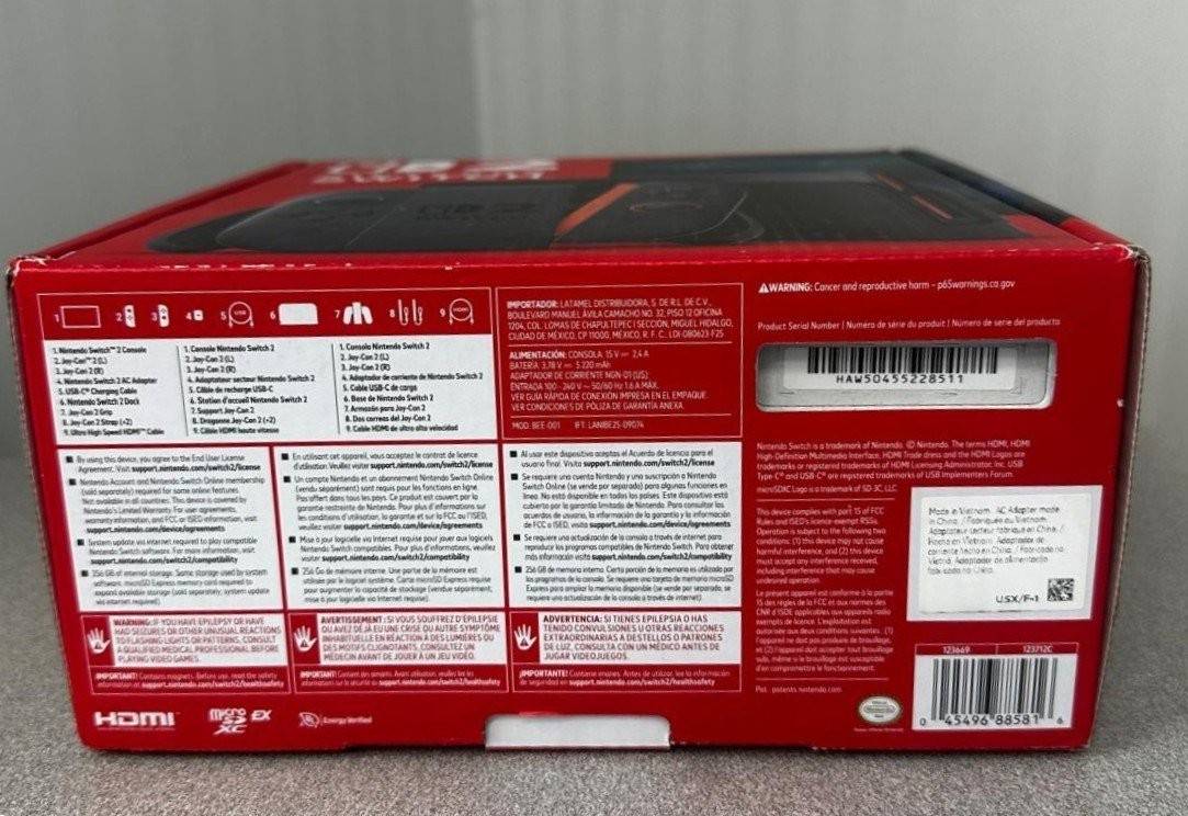 Nintendo Switch 2 EMPTY RETAIL BOX ONLY