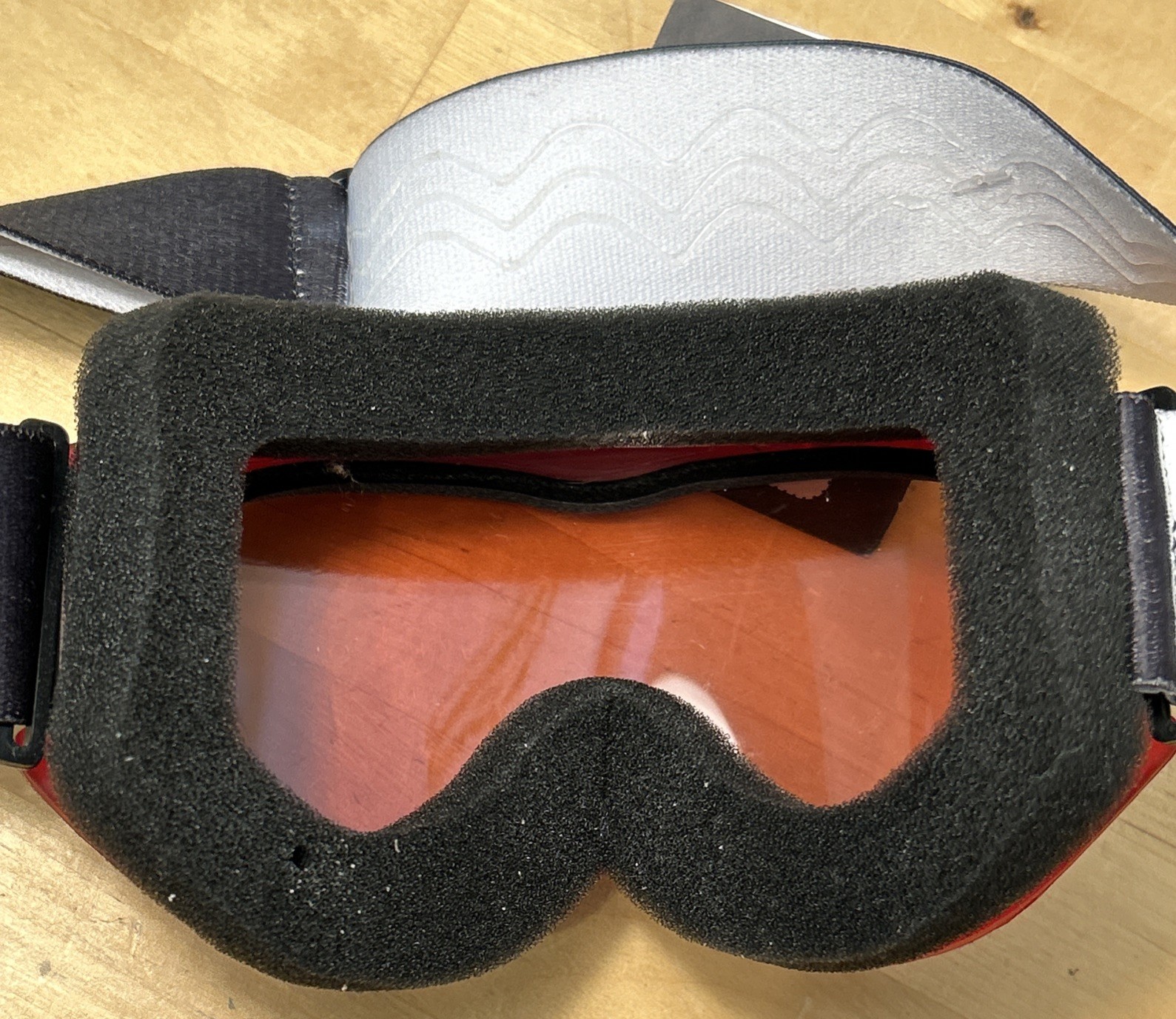 NEW Smith Optics Kids Youth Ski Snowboard Goggles Red Amber Lenses Adjustable