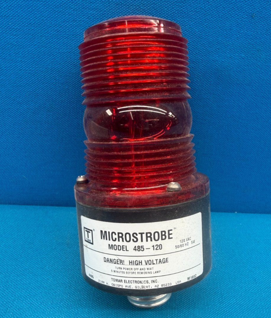 Tomar 485-120 Replacement High Voltage Microstrobe Light - Red