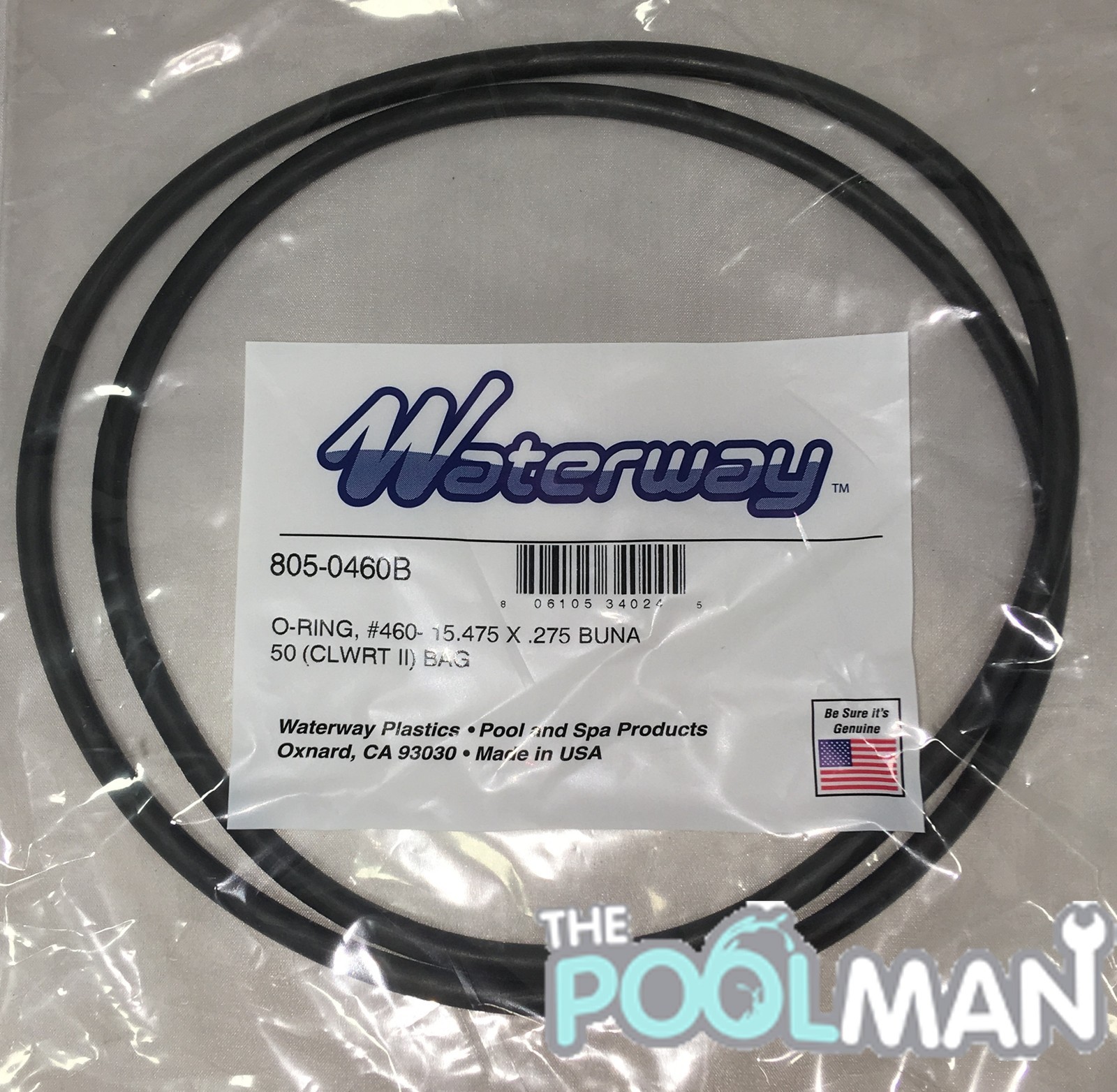 Waterway 805-0460B Swimming Pool Filter Housing O-Ring 805-0460