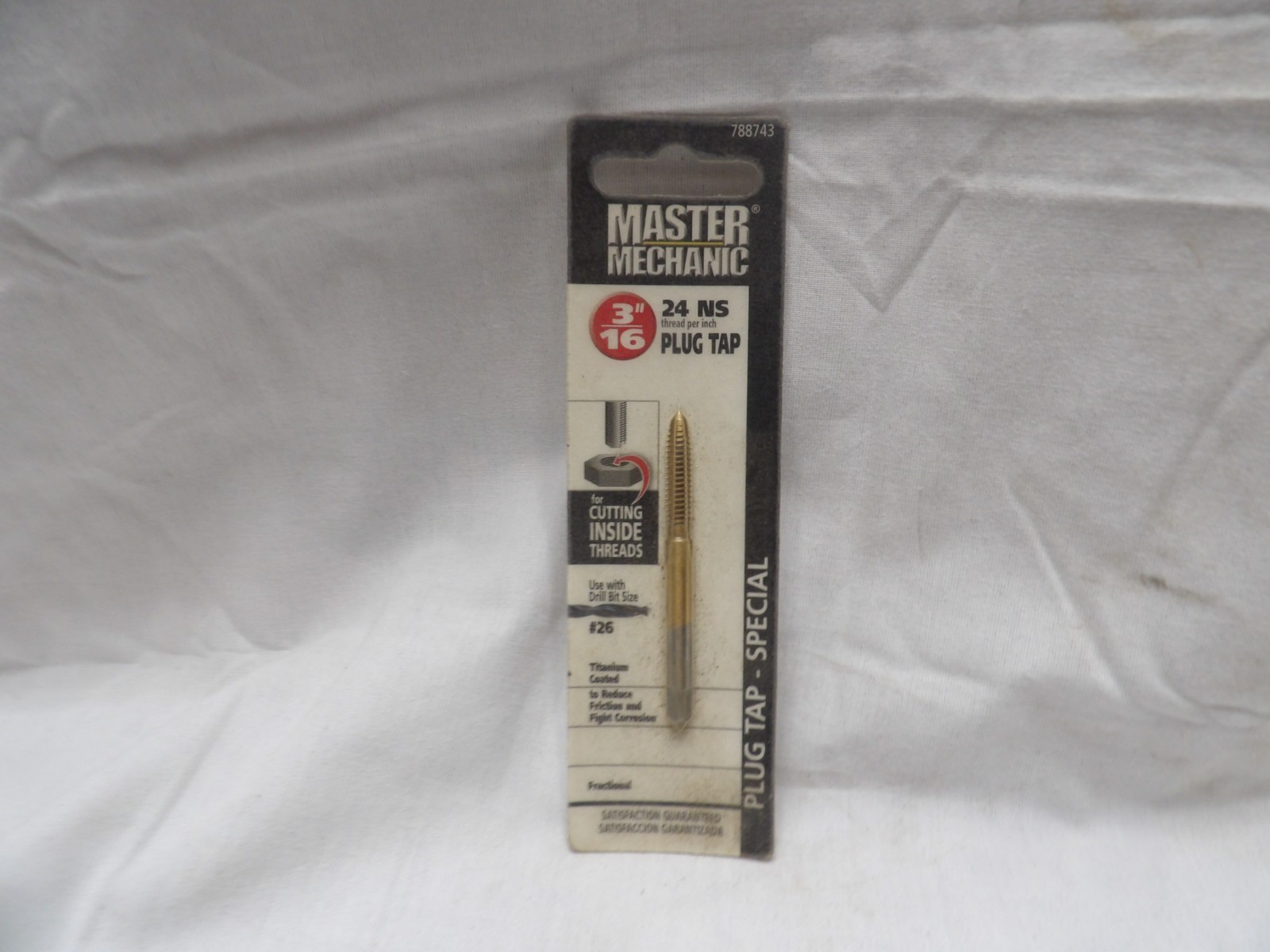 Master Mechanic 3/16"-24 NS Plug Tap - Special - 788743