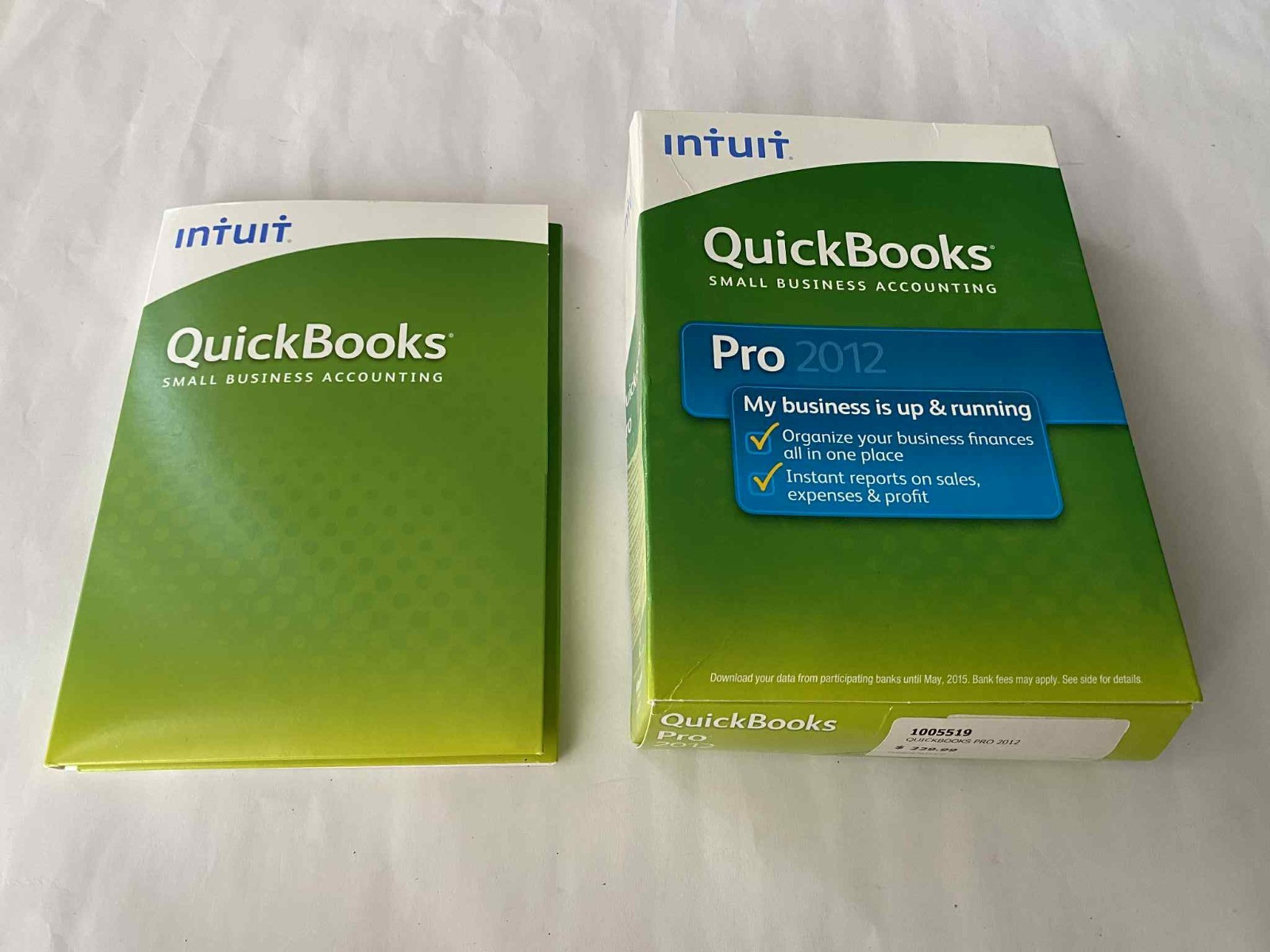 INTUIT QUICKBOOKS PRO 2012 FOR WINDOWS Start guide , CD , Installation guide use