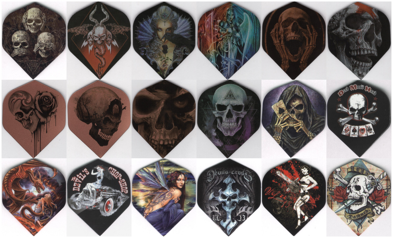 10 PACK OF ALCHEMY DART FLIGHTS: STANDARD FLIGHTS: 10 SETS PER ORDER