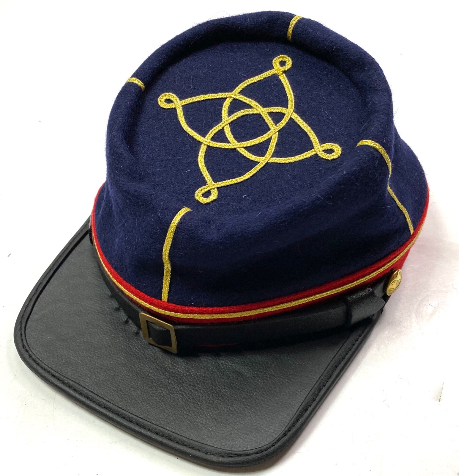 CIVIL WAR US UNION LIEUTENANT ARTILLERY OFFICER KEPI FORAGE CAP HAT-XLARGE