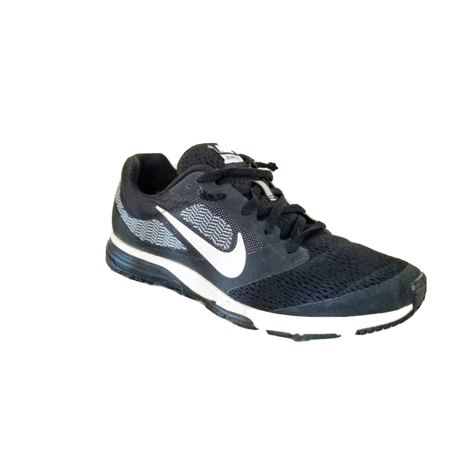 Nike Black And White Running sneakers  zoom