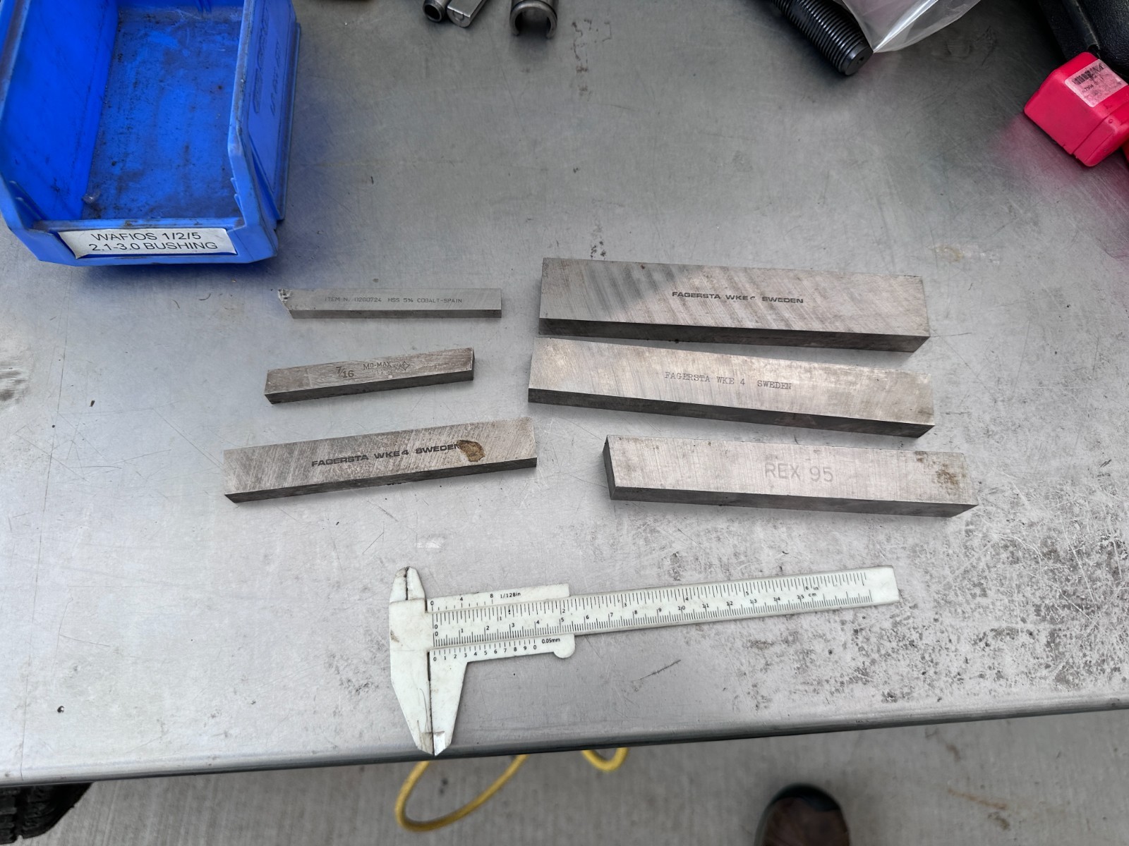 Fagersta Wke 4 Sweden & REX 95 Turning Lathe Tool Blanks (Lot of 6)