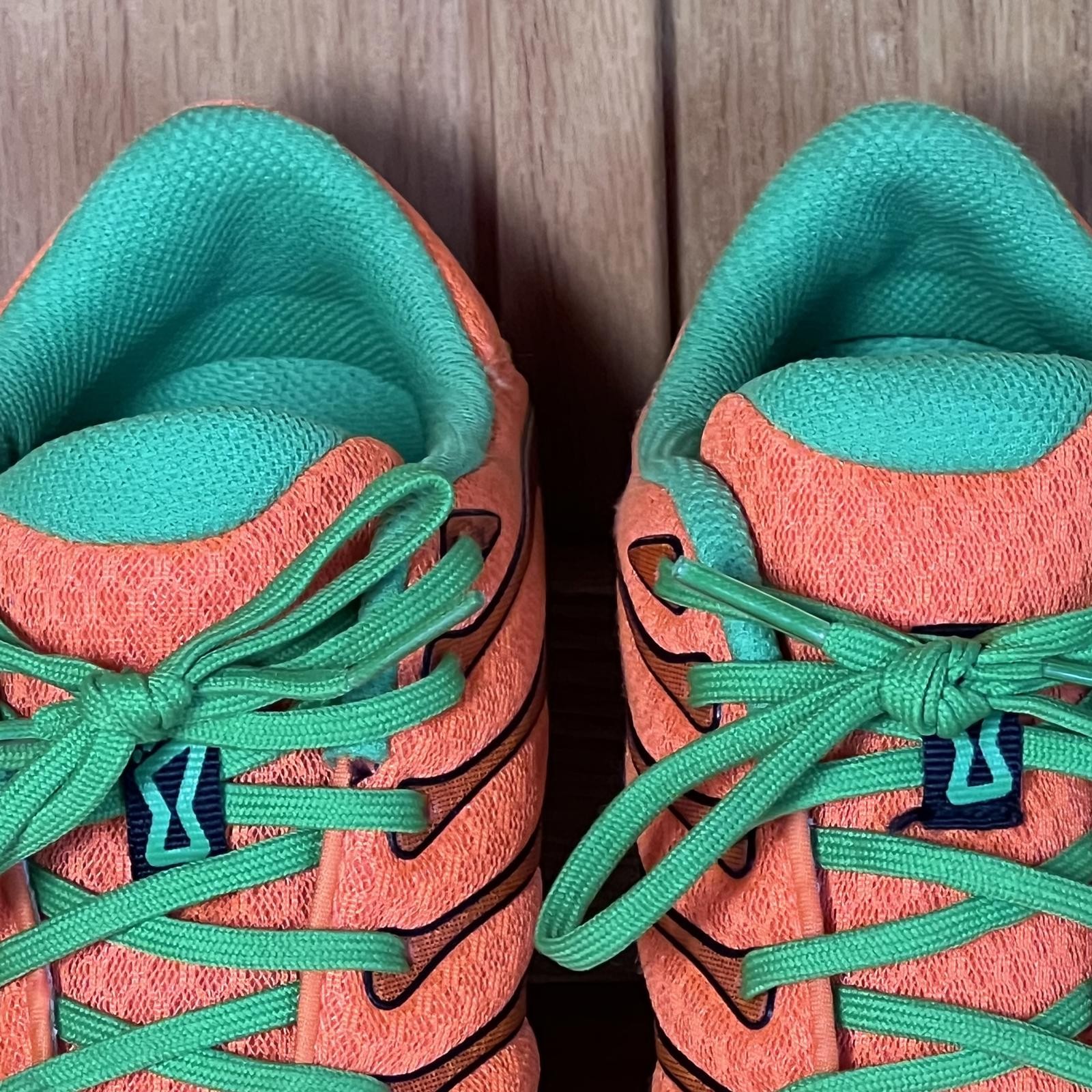 Inov-8 F-Lite 252 Trail Running Shoes Orange Green Womens Size 9.5/Mens Size 8