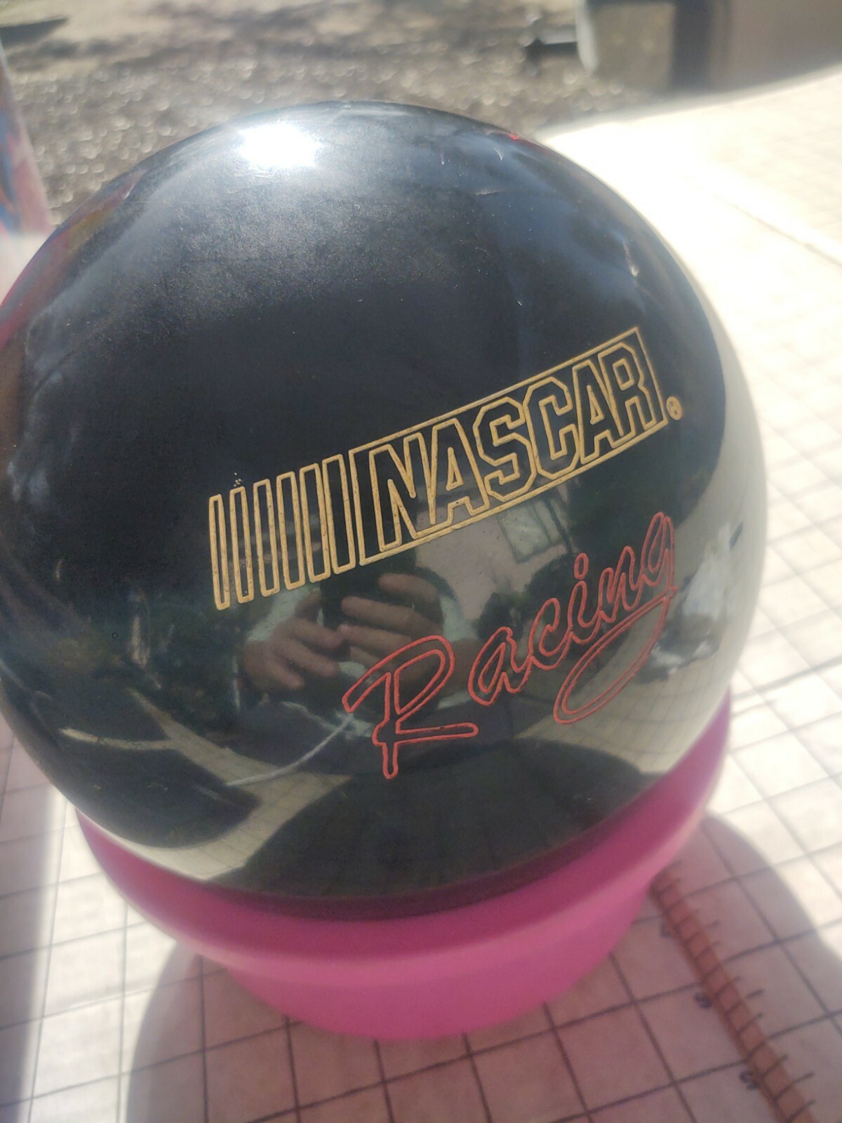 Nascar Racing 1997 Collector Series Black Undrilled Bowling Ball 11.5 lbs