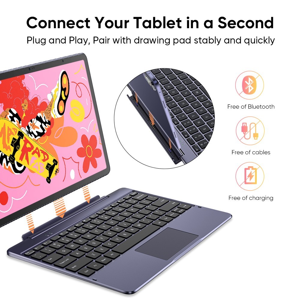 XPPen ACK08 Shortcut Keyboard Only For Magic Drawing Pad Android 14