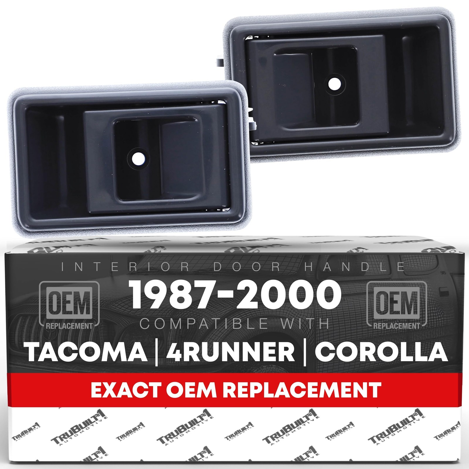 Interior Door Handle, Left & Right for Toyota Tacoma, 4Runner, Hilux, Corolla...