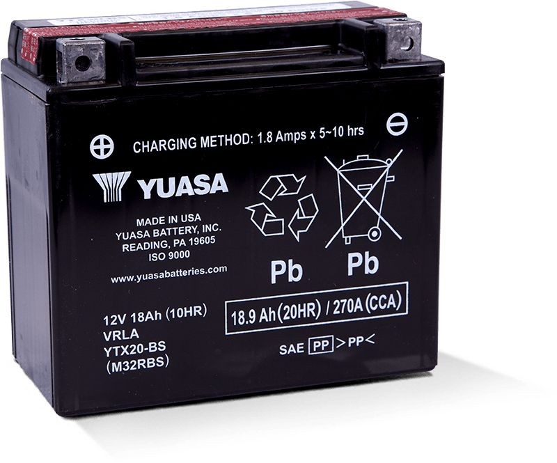 Yuasa Maintenance Free 12V Battery For ZR 9000 Sno Pro 129in 2014-21 YUAM32RBS