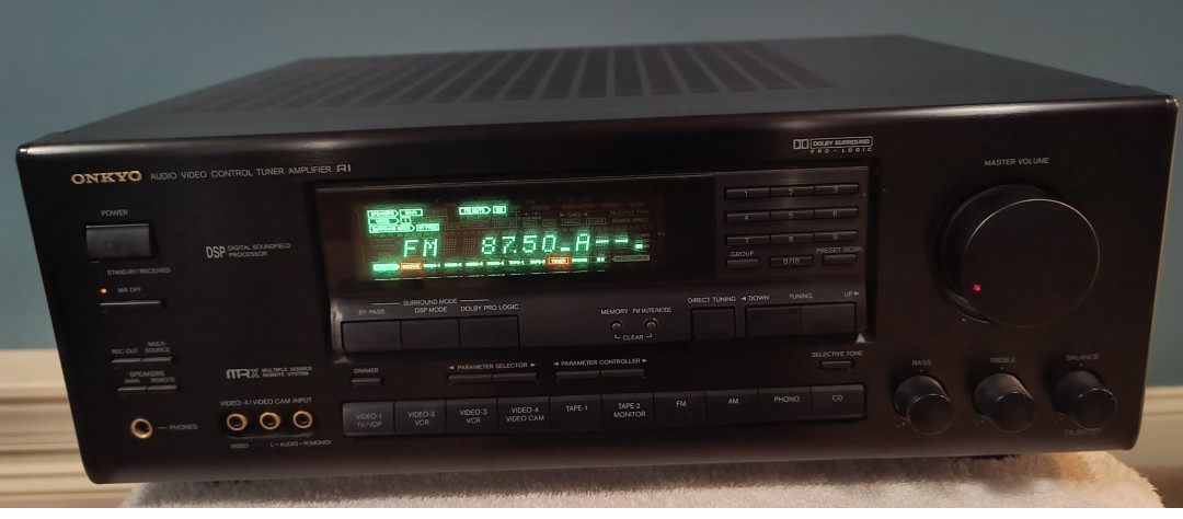 VINTAGE ONKYO MODEL TX-SV 727 AUDIO/VIEDO TUNER AMPLIFIER EXCELLENT