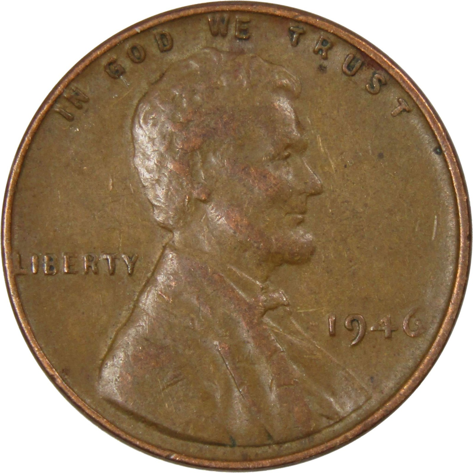 1946 Lincoln Wheat Cent Circulated Penny 1c Coin Collectible