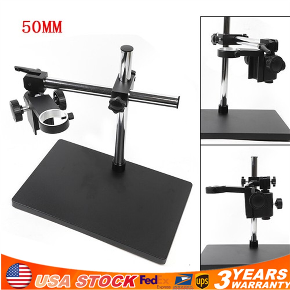 Adjustable Microscope Boom Stand Heavy Duty Large Stereo Arm Table Stand Holder