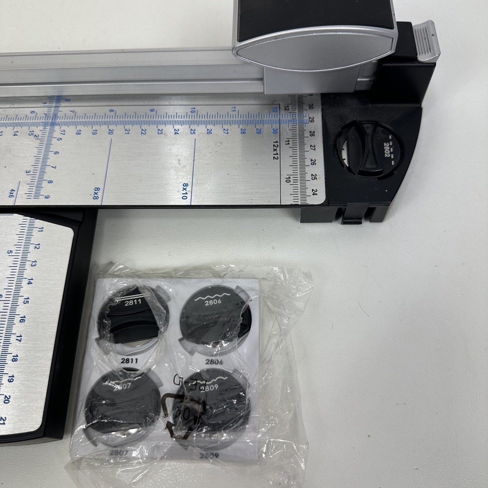 Sliding Paper Cutter 12” Multiple Blades 7 Total Blades