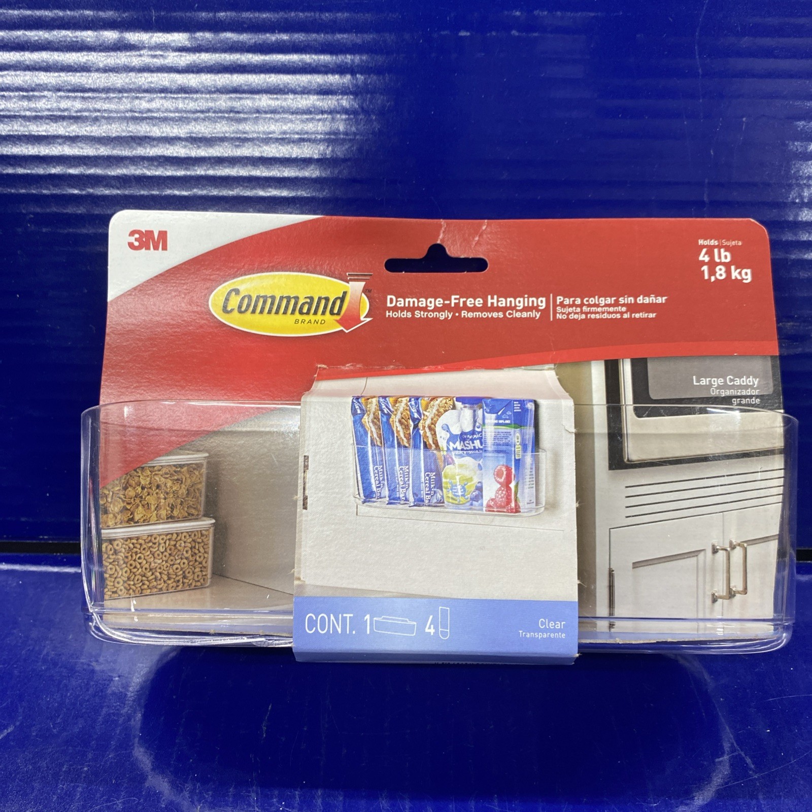 Command Large Caddy Clear - Free Shipping