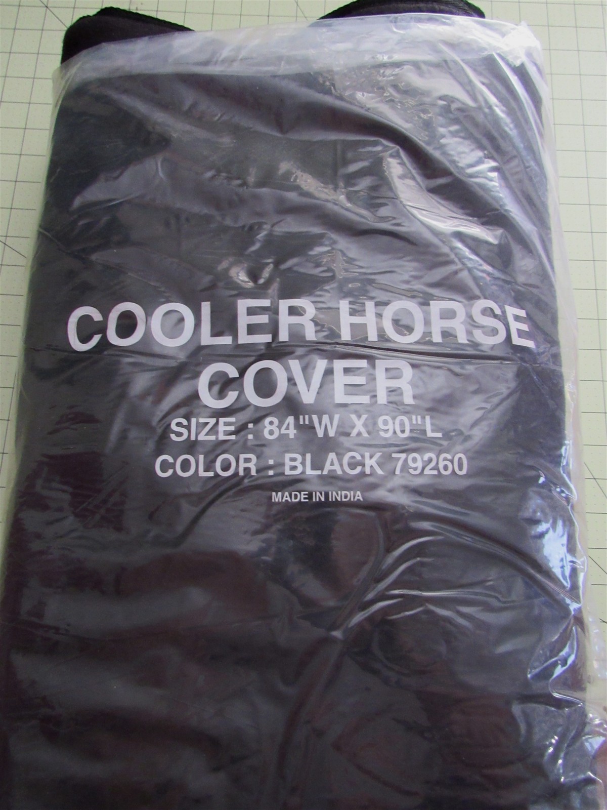 New Cooler Horse Cover, Black, 84"W x 90"L by Urban Outdoors