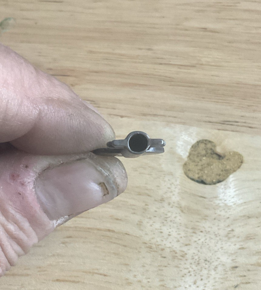 Vintage Eagle Lock Double Bit Hollow Barrel Key # 40E9