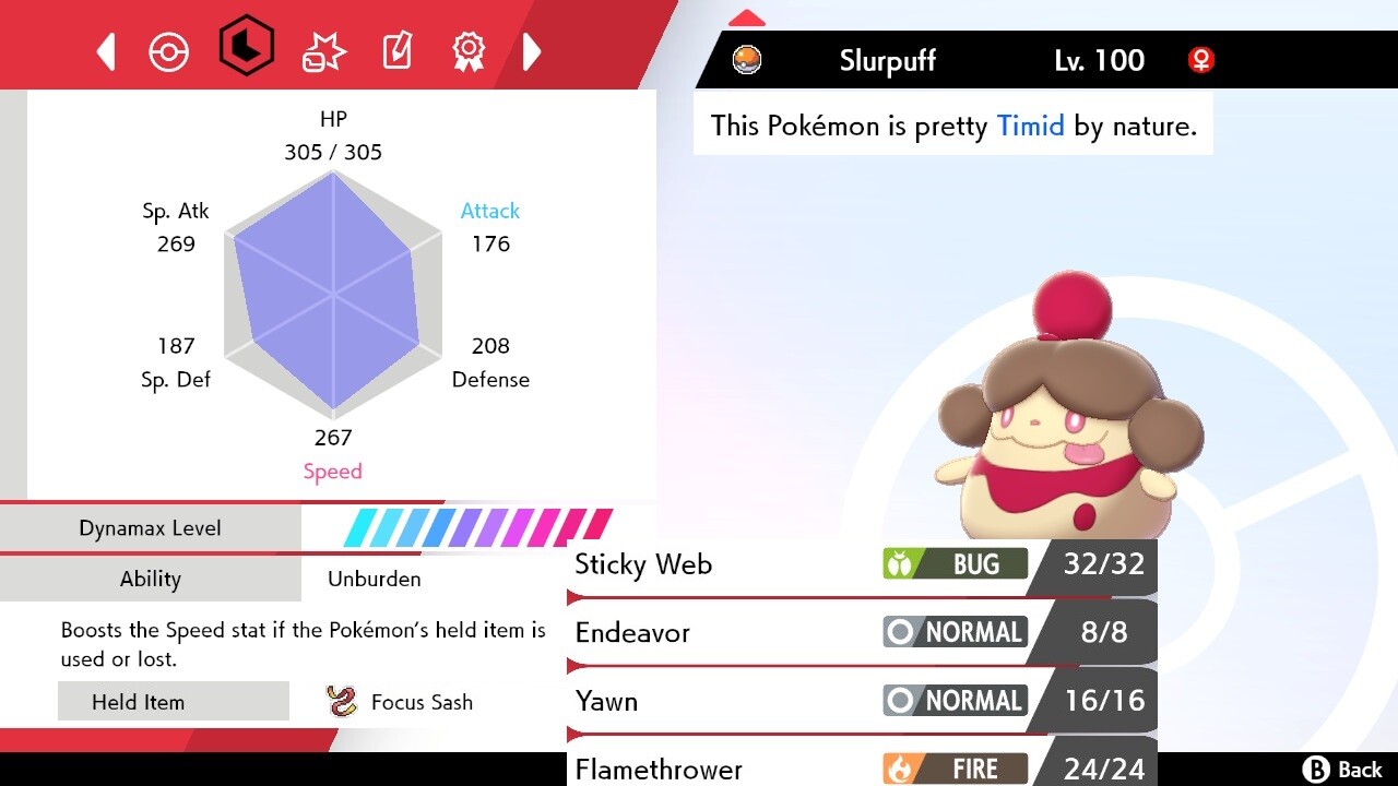 Pokemon Sword and Shield 6iv Shiny Slurpuff - FAST DELIVERY!