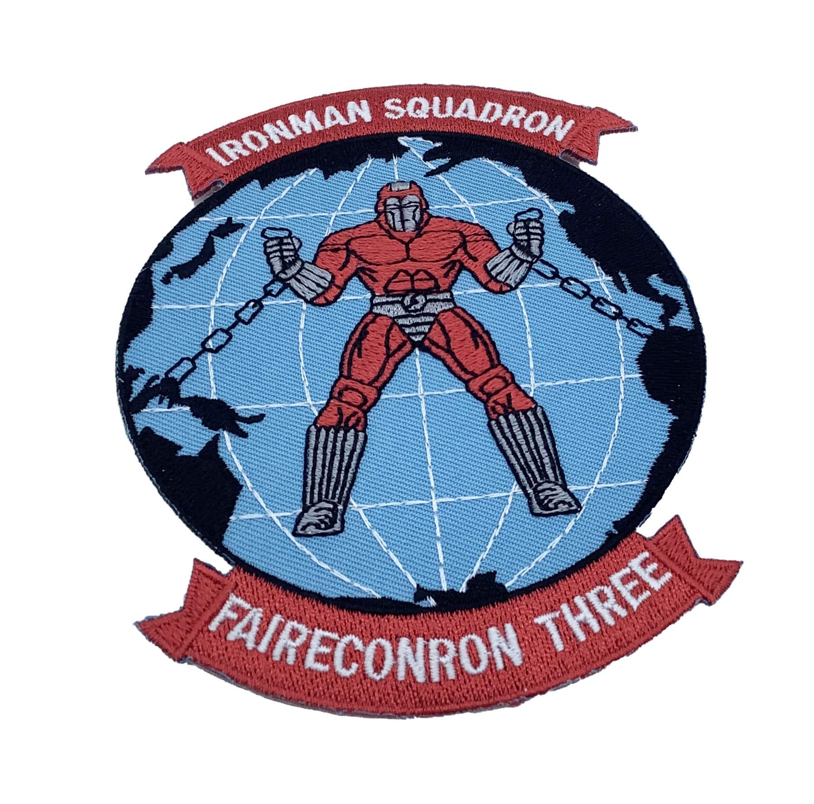 VQ-3 Ironman Squadron Patch - Plastic Backing