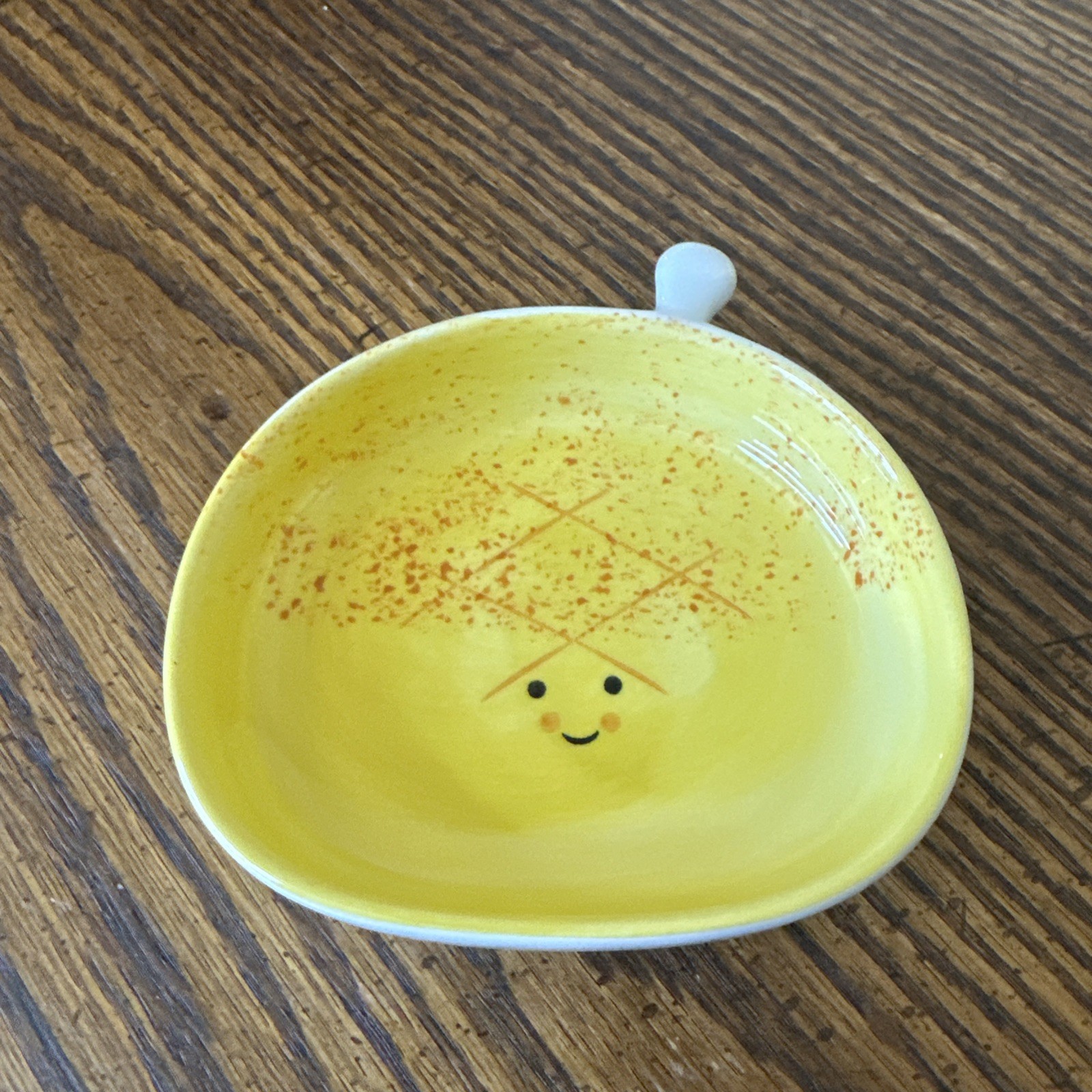 Yellow Ceramic Trinket Dish