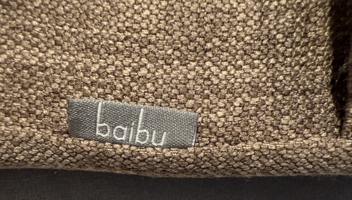 Baibu Set Of 2 Brown Bench Stool Cushions Rectangular With Straps