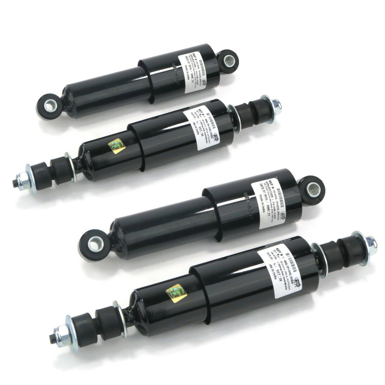 (2) Front & (2) Rear Shock Absorber Sets for Club Car DS Electric Cart 1988 & Up