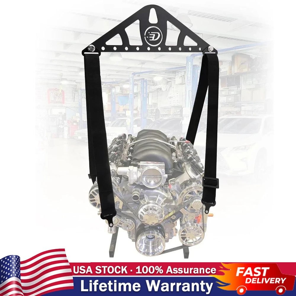 Heavy Duty Engine Lifting Sling Kit 1400 lbs Adjustable 2/4-Point Nylon Straps