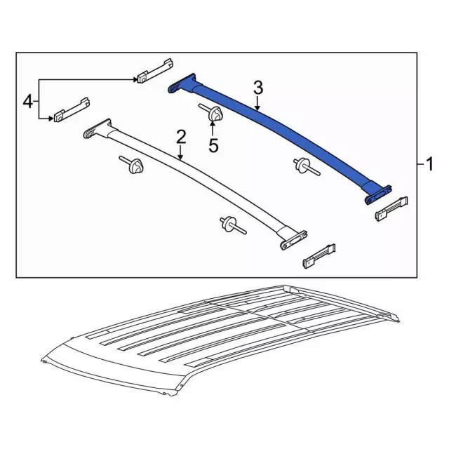 Genuine Ford Cross Rail BB5Z-7855107-A