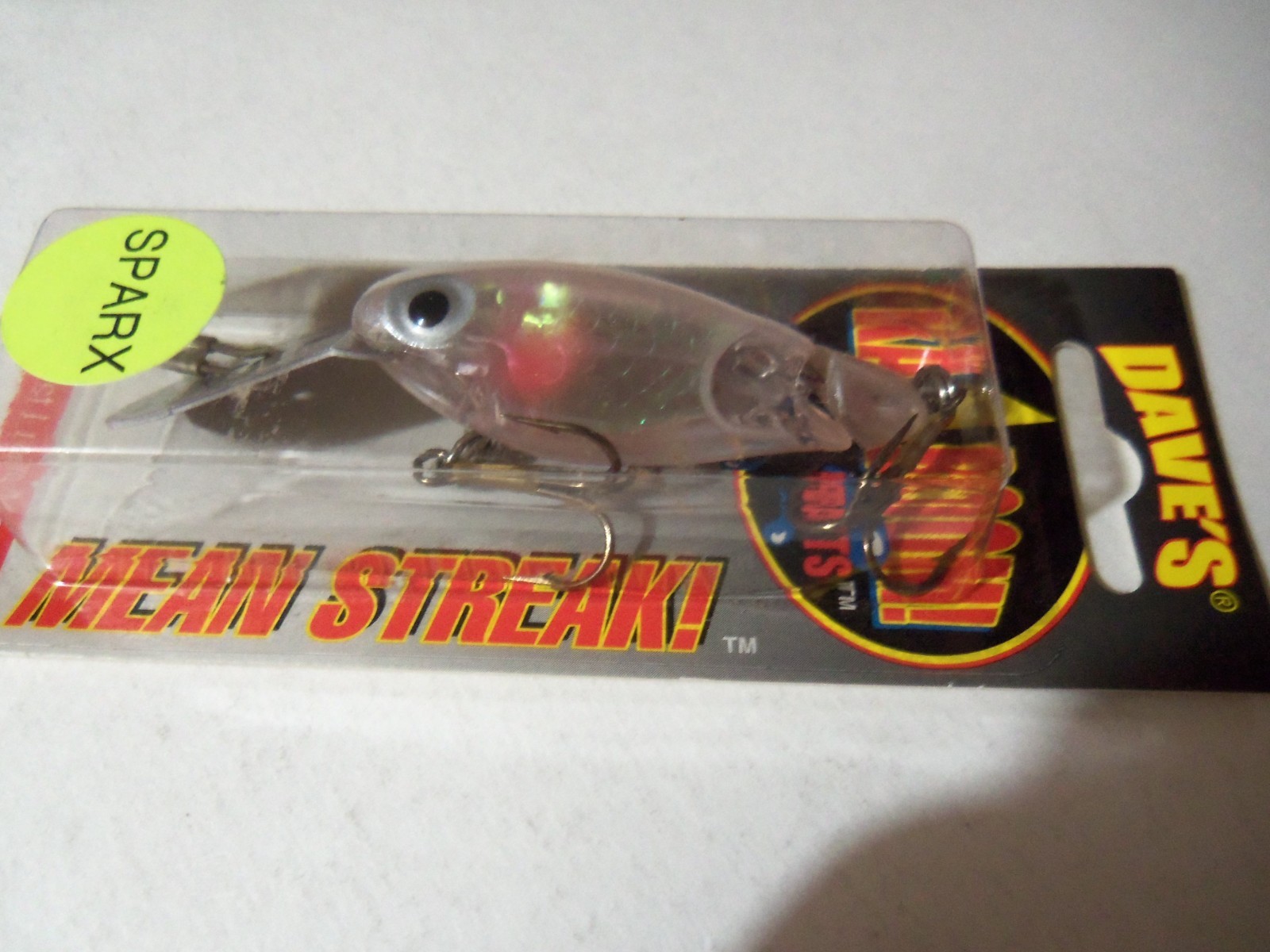 1 Dave's Ka-Boom Jointed Mean Streak Lure MSR03-57 Sparx Pearly Whites NIP