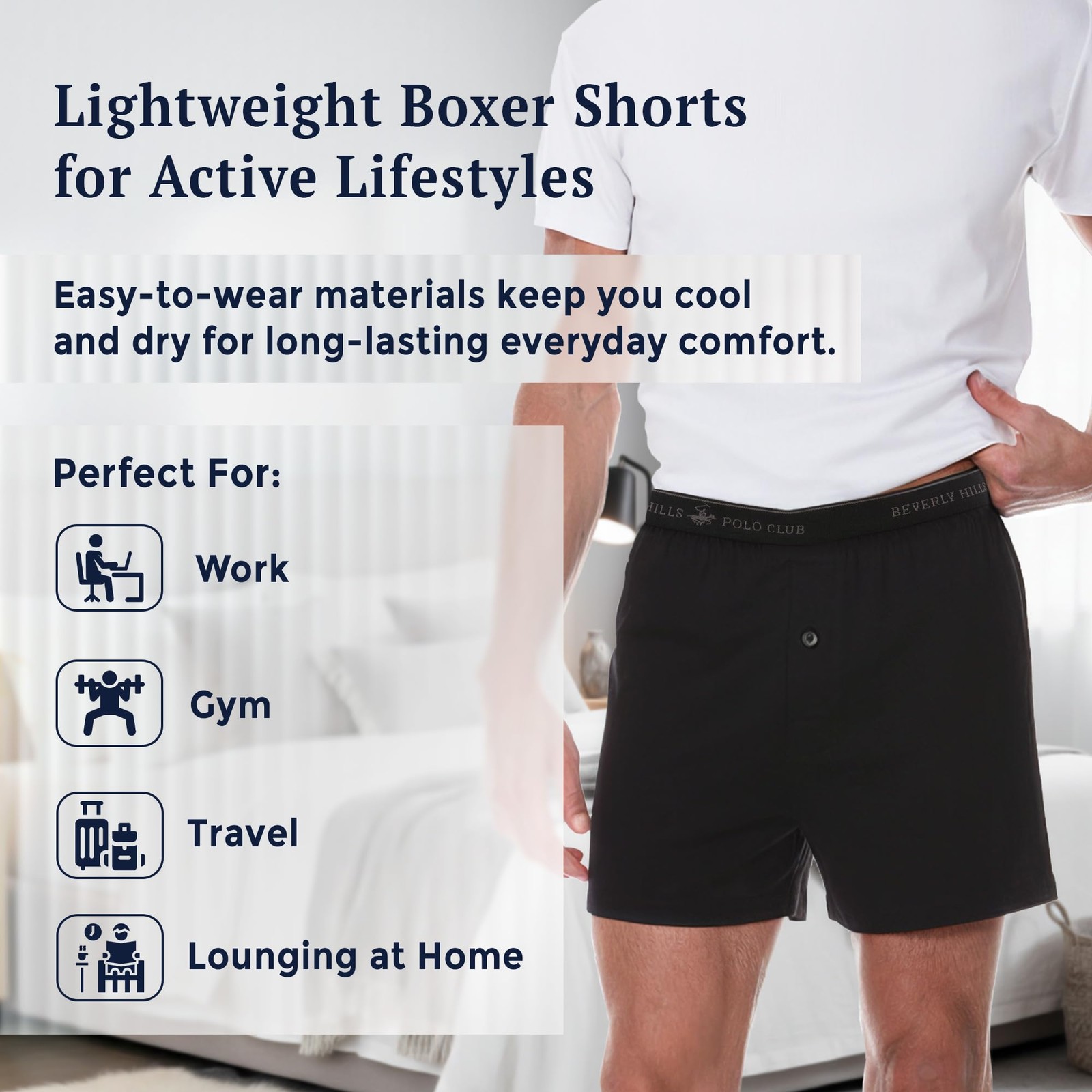 Men's 4 Pack Knit Boxer Shorts
