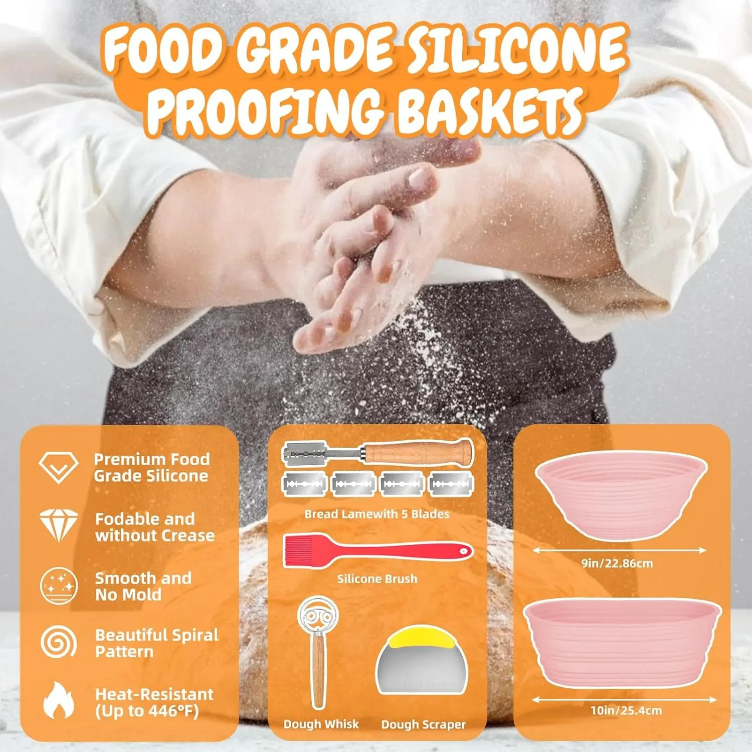 Complete Sourdough Starter Kit | 15-Piece Bread Baking Set | 35oz Glass Jar