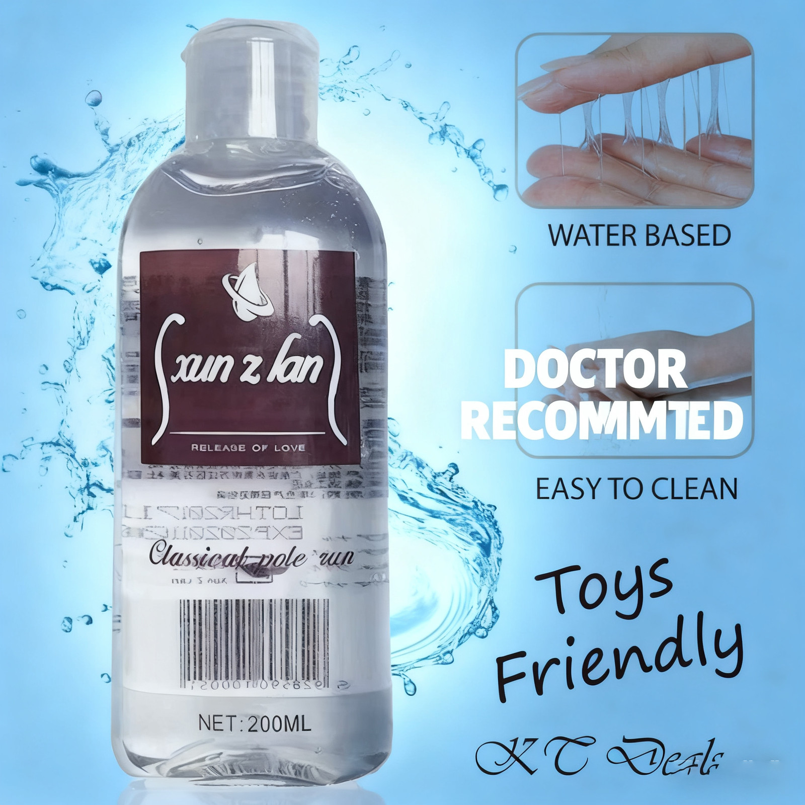 Lube Personal Lubricant Water Based Long Lasting Sex-Lubricant for Women & Men