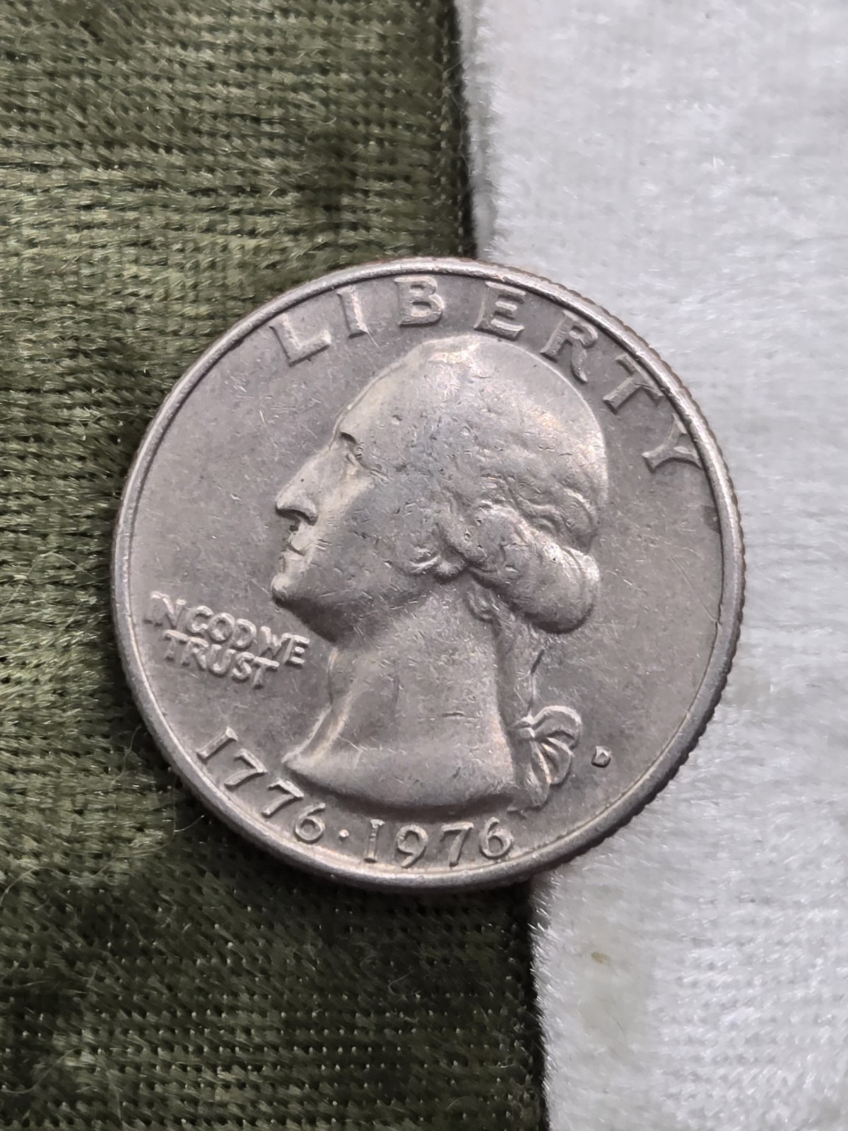 1976-D 25C Clad Washington Quarter
