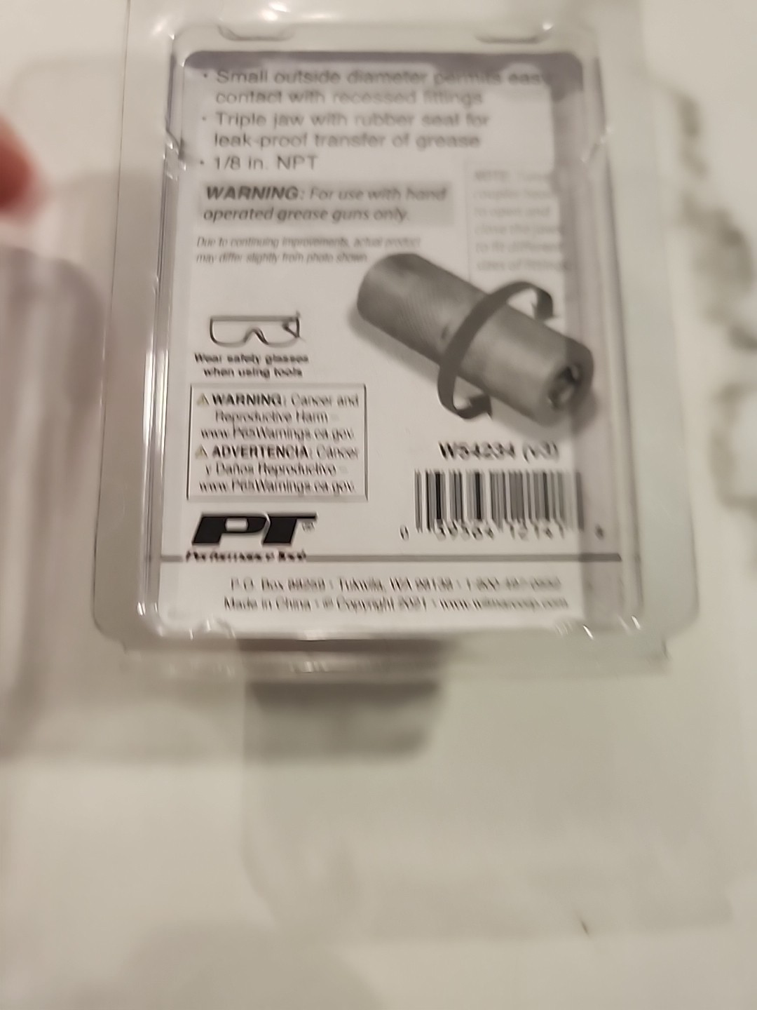 Performance Tool W54234 Grease Gun Coupler Narrow Body