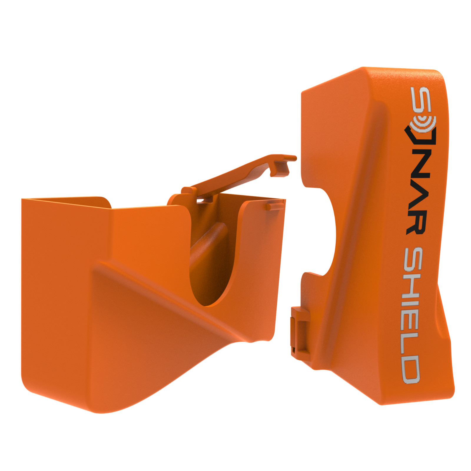 Lowrance Active Target Two Transducer Cover by Sonar Shield (Orange)