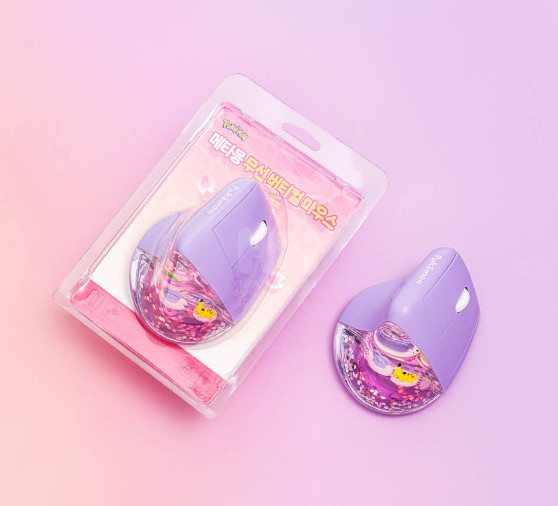 Pokemon Ditto Wireless Vertical Ergonomic Mouse Bluetooth 2.4GHz USB Receiv