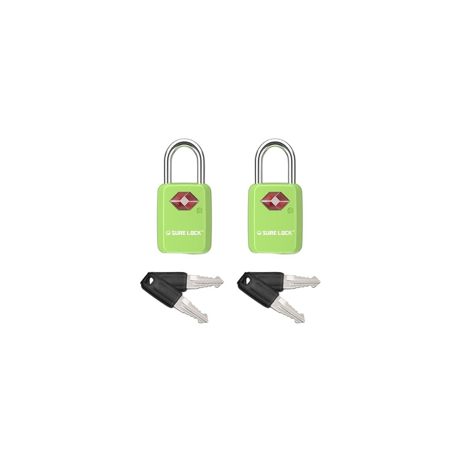 SURE LOCK Mini TSA Approved Keyed Luggage Lock – One Key Opens ... FAST US