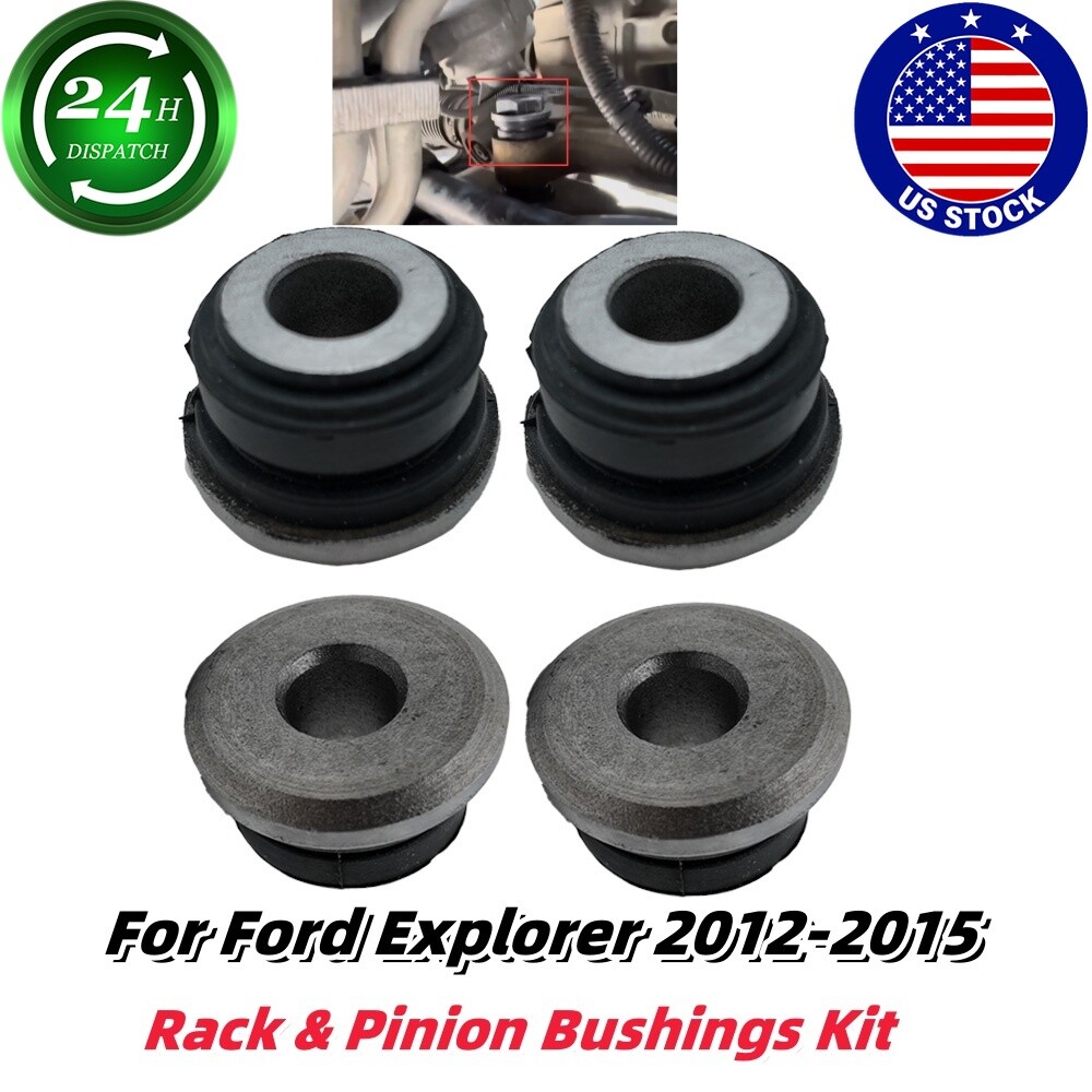 2012-2015 For Ford Explorer Black Rack &Pinion Bushings Kit Supersede The Old