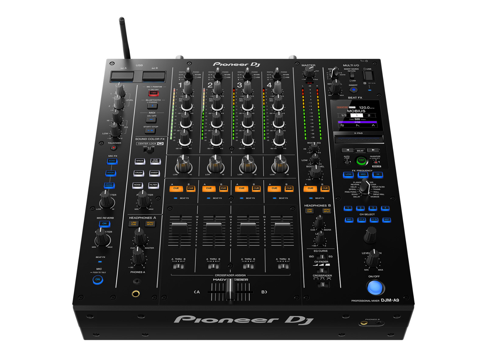Pioneer DJM-A9 Mixer (4-Channel DJ Mixer - Black)