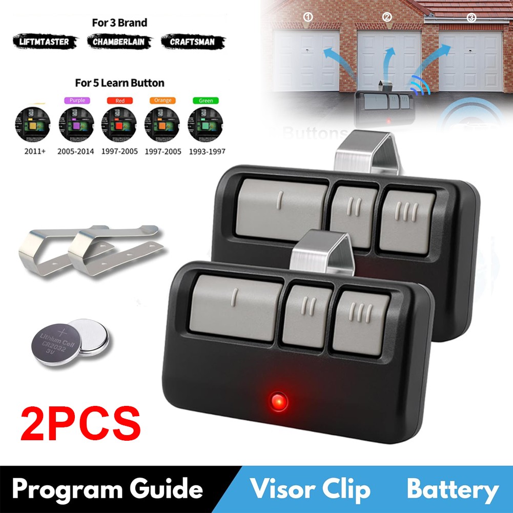 2x For Chamberlain LiftMaster Craftsman Garage Door Opener Remote 893LM 953EV-P2