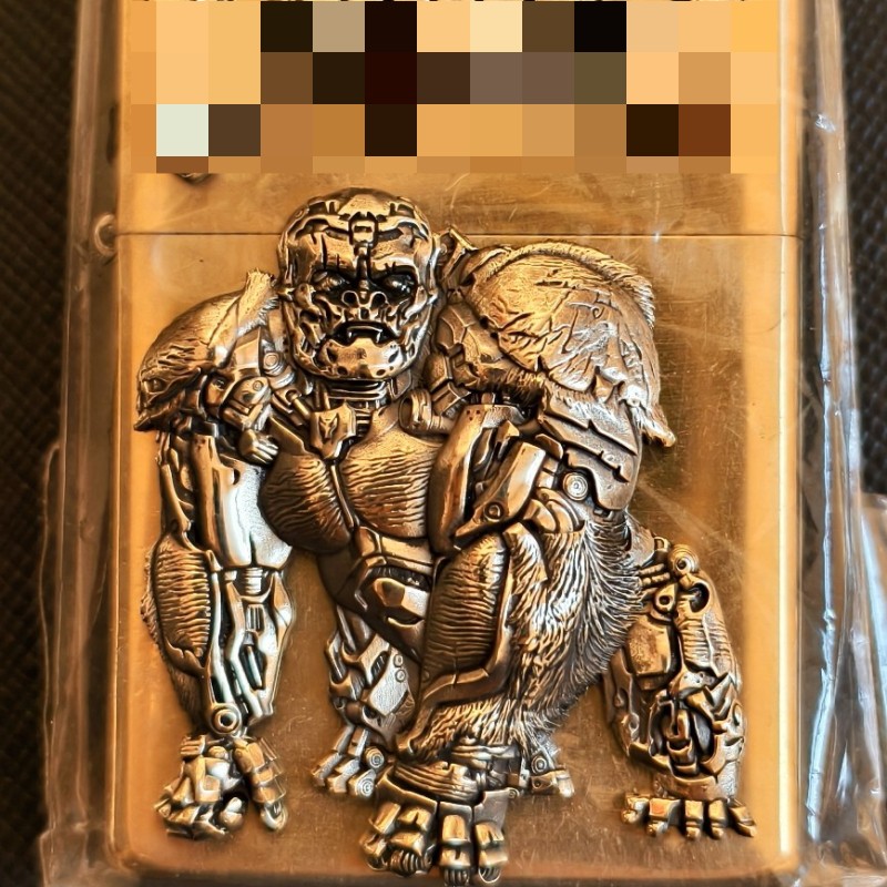 New Gorilla Brass Sticker DIY Kerosene Lighter Decoration 1 Piece