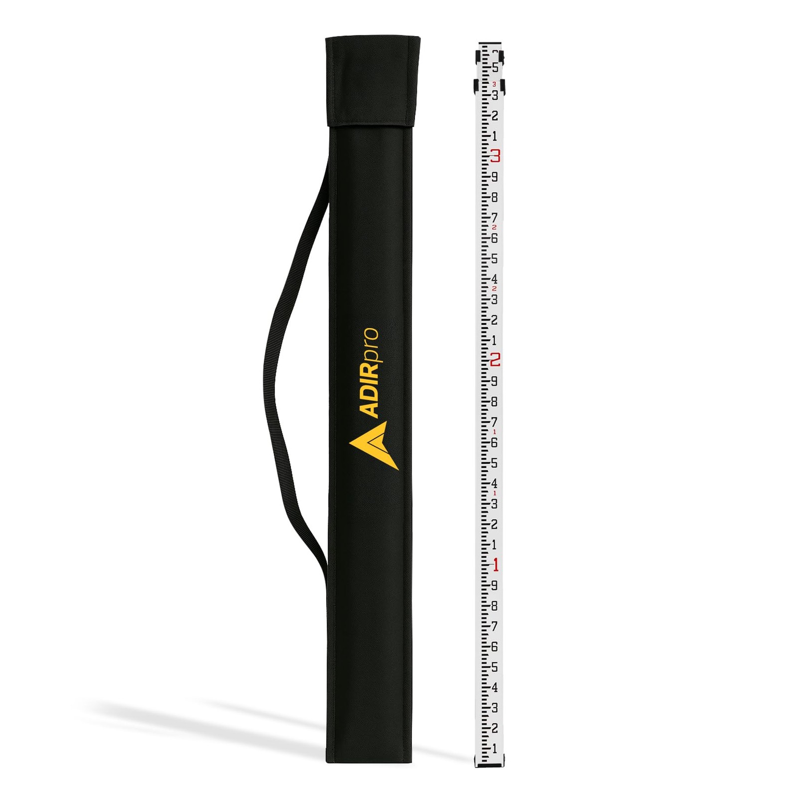 9 ft Aluminum Telescoping Grade Rod | Dual-Sided 5-Section Leveling Rod