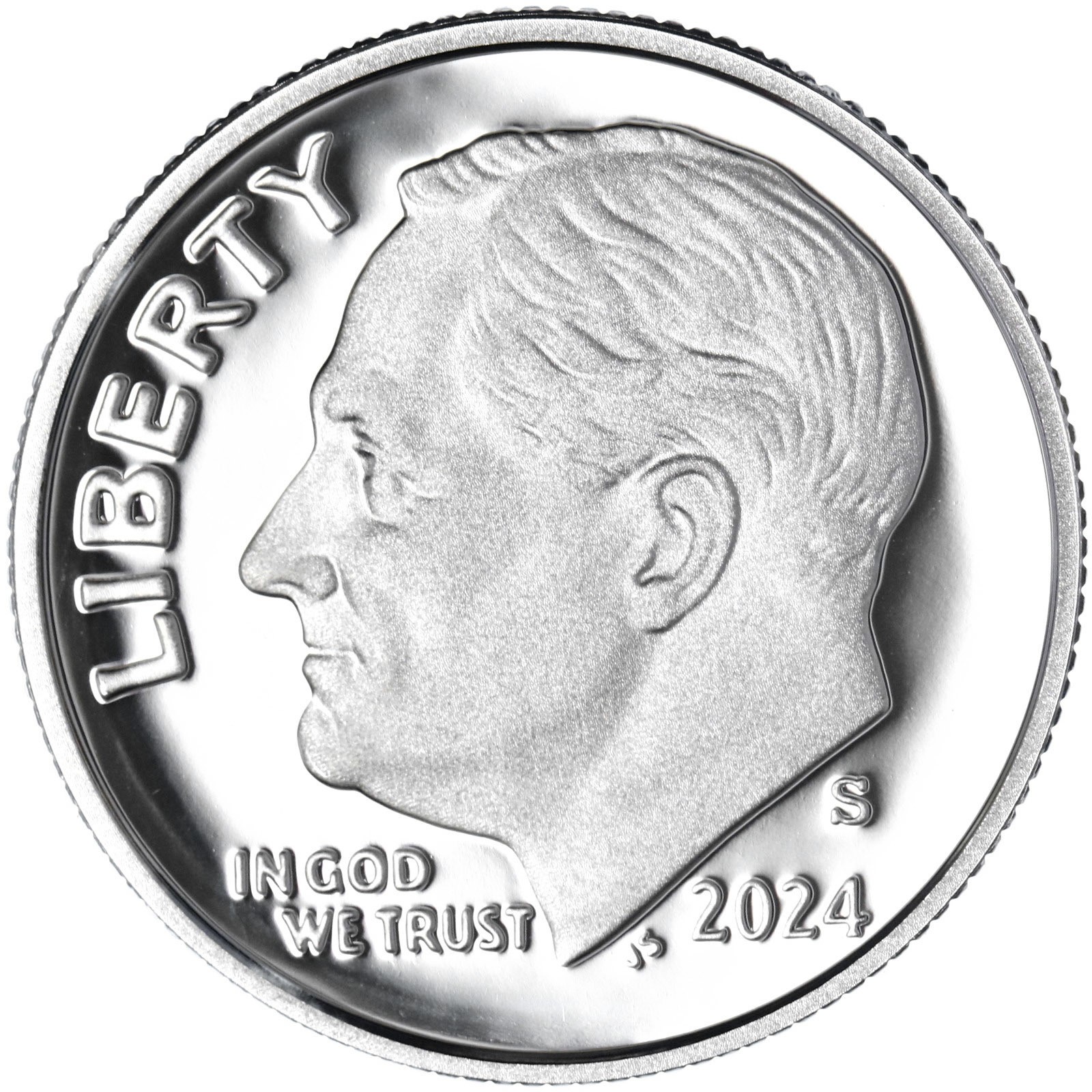 2024 S Roosevelt Dime Gem DCam Proof 99.9% Silver